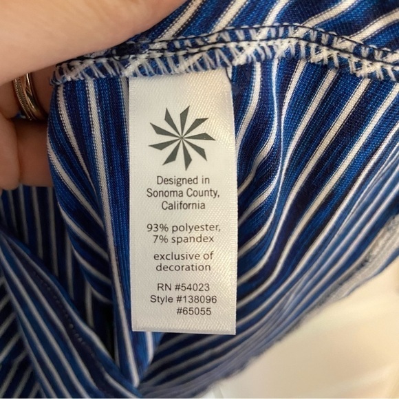 Athleta Running Half Zip Blue Lightweight Pullover Sweater Size XS - Picture 11 of 14